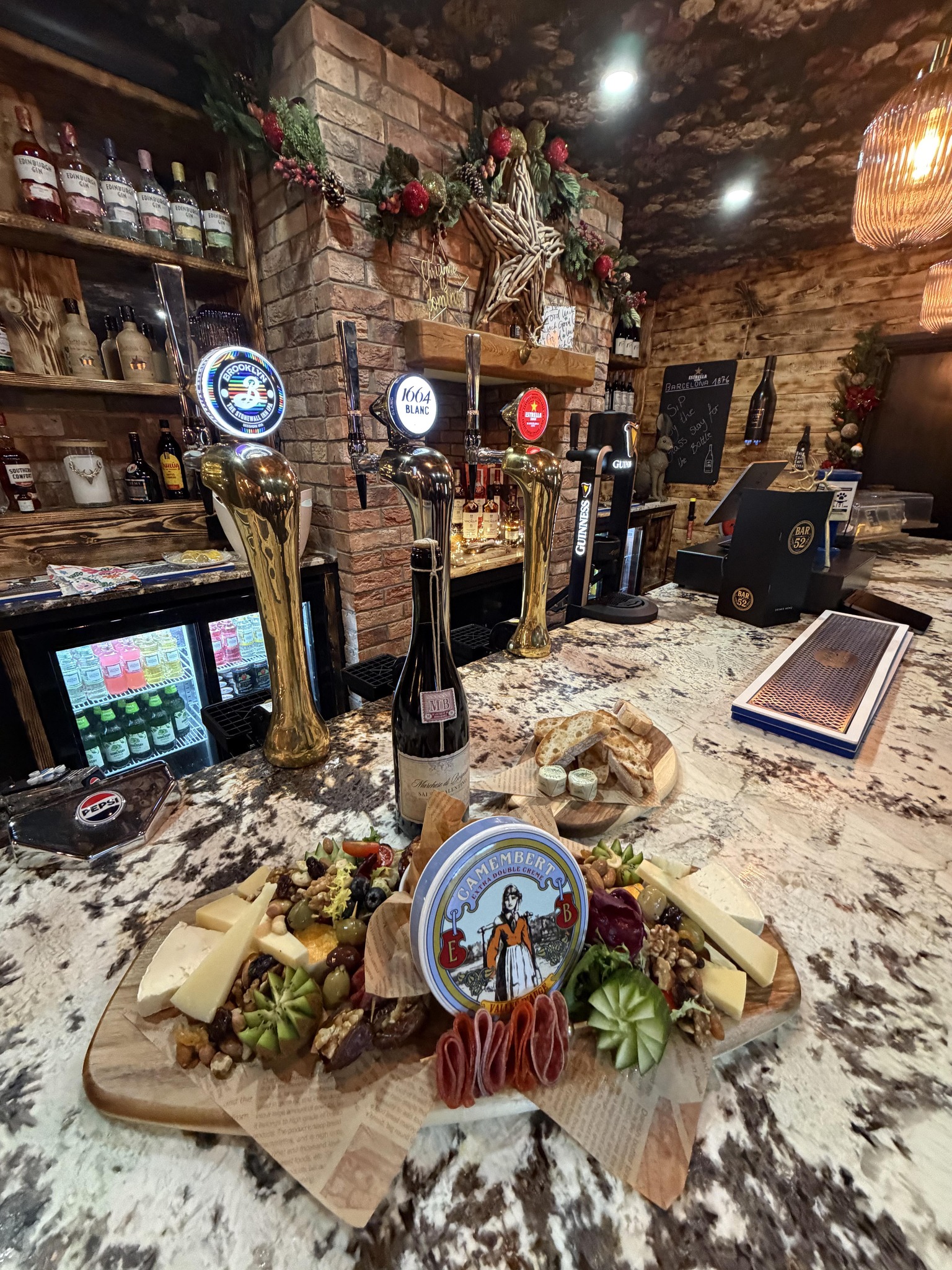 Charcuterie and tapas board at Bar 52